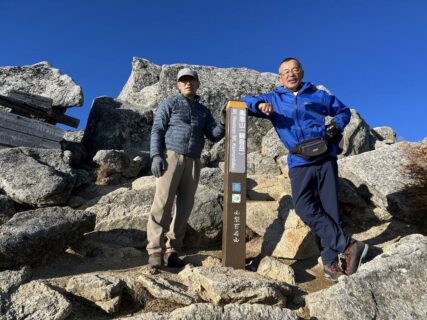 南ア　鳳凰三山：薬師岳(2,780m),観音岳(2,841m),地蔵岳(2,764m)